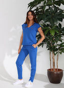 White T-shirt for Women V Neck