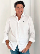 Camisa Blanca Piqué Hombre