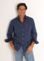 Camisa Azul Lunares Hombre