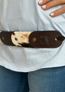 Cinturón Cadera piel y pelo de Vaca Mujer