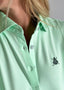 Polo Tejido Ultraligero Verde Lima Mujer