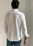 Camisa Blanca Piqué Hombre
