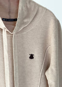 Sudadera Punto Camel Mujer