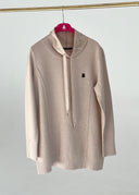 Sudadera Punto Camel Mujer