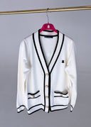 Chaqueta Blanca Bolsillos Mujer