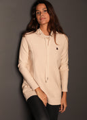 Sudadera Punto Camel Mujer