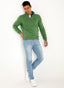 Jersey Hombre Cremallera Verde