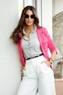 Americana Rosa Capote Mujer