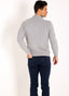 Jersey Hombre Cremallera Ochos Gris