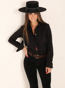 Camisa Torera Negra Mujer
