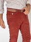 Pantalón 5 Bolsillos MicroPana Teja Hombre