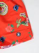 Maillot de Bain Homme Amibes et Fleurs Orange