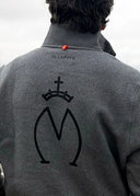 Men's Sweatshirt with Zip Neck Gray