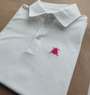 Polo Blanco Tejido Técnico Hombre