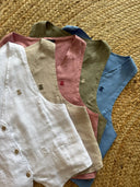 Chaleco Tierra 100% Lino Mujer