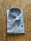 Camisa Azul Oxford Raya Blanca Hombre