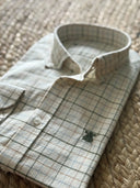 Camisa Villela Cuadros Caza Cuello Botón Hombre