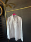 Camisa Blanca Pechera Volantes Mujer