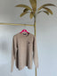 Jersey Beige Cuello Caja Mujer
