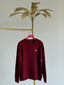 Jersey Burdeos Cuello Caja Mujer