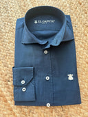 Camisa Pin Point Azul Hombre