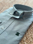 Camisa Verde Cuello Botón Hombre