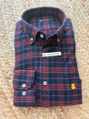 Camisa Villela Cuadros Verde y Rojo Hombre