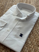 Camisa Blanca Cuello Botón Hombre