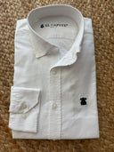Camisa Blanca Cuello Botón Hombre
