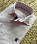 Camisa Hombre Rosa Palo Cinta Lunares