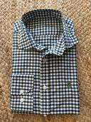Camisa Cuadro Ventana Verde/Azul Hombre
