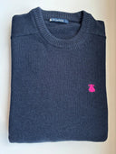 Jersey Lambswool Cuello Caja Azul Hombre
