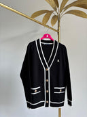 Chaqueta Negra Bolsillos Mujer