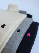 Jersey Gris Lambswool Cuello Alto Hombre