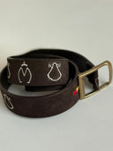 Ceinture en cuir fendu marron Toreros