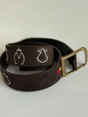 Ceinture en cuir fendu marron Toreros