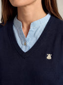 Jersey Camisero Azul Mujer