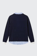 Jersey Camisero Azul Mujer
