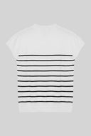 Jersey Blanco Punto Marinero Mujer