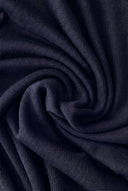 Jersey Azul Fino Cuello Caja Mujer