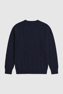Jersey Lambswool Azul Marino Pico Hombre