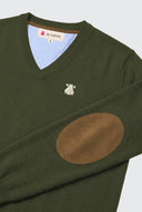 Jersey Verde Caza de Pico Coderas Hombre