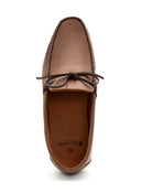 Mocasín Marrón Cordones Napa Hombre