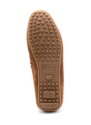 Mocasín Serraje Castaña Cordones Hombre