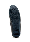 Mocasín Azul Cordones Napa Hombre