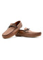 Mocasín Marrón Cordones Napa Hombre