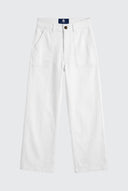 Pantalón Sarga Crudo Mujer