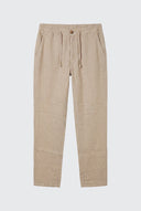 Pantalón Camel Lino Cordón Hombre