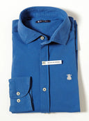 Camisa Azul Añíl Piqué Hombre