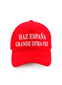 Gorra Roja "HAZ ESPAÑA GRANDE OTRA VEZ"
